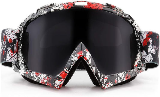 Motocross Dirt Bike Motorcycle Goggles for Youth and Adult | UV400 Windproof Dustproof,Offroad ATV MX General Riding Goggles,With Adjustable Strap